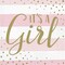 Party Central 2-Ply Its a Girl Disposable Luncheon Napkins - 6.5" - Club Pack of 192